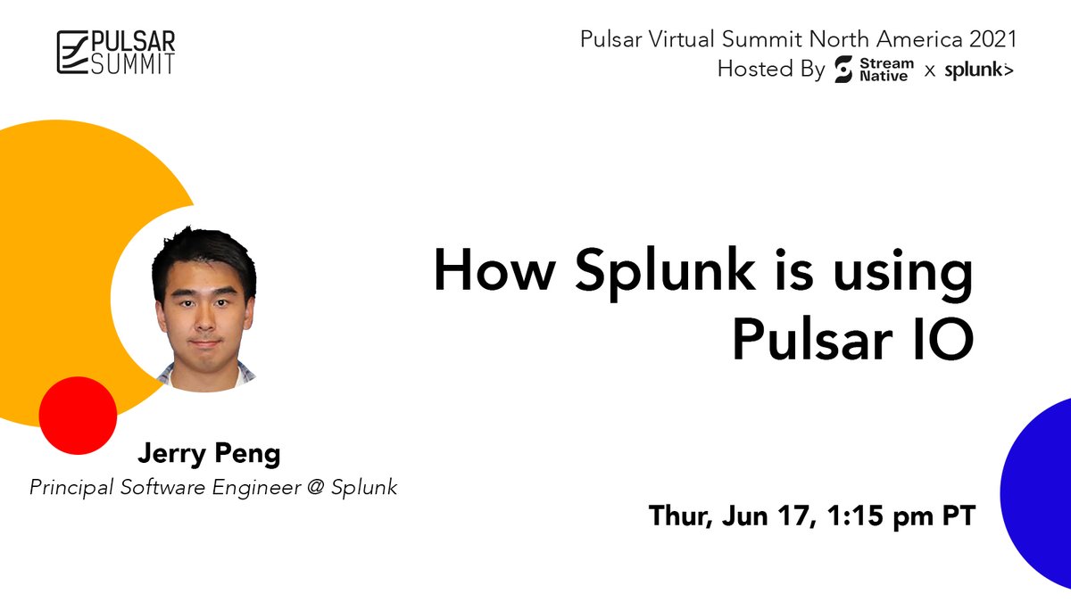 🎙️#PulsarSummit NA 2021 Speaker announcement:
<a href="/boyang_peng/">Boyang Jerry Peng</a> will go over <a href="/splunk/">Splunk</a>'s evaluation and decision process on choosing to use the #ApachePulsar IO framework, and how the their product is leveraging <a href="/apache_pulsar/">Apache Pulsar</a> IO.
na2021.pulsar-summit.org/all-talks/how-…