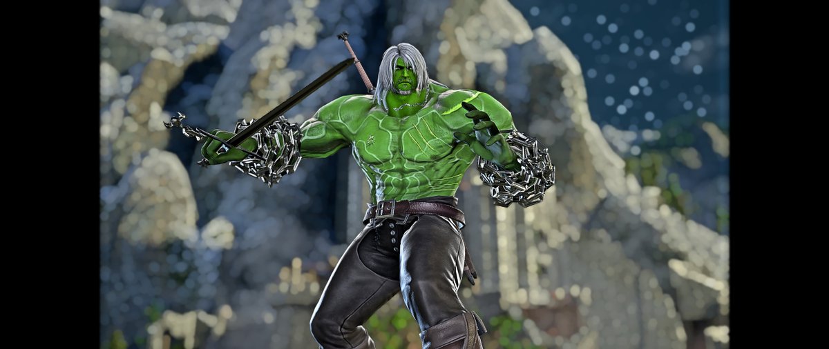 condecabroni's tweet photo. My last CAS had good reception so, I want to give you a little extra before the next one: Hulk-Geralt V2 is bigger, better, veinier and even stronger, but I reccomend to not using him in online CASCARD⇩ #SOULCALIBURVI #createasoul #キャラクリ #ソウルキャリバー6 #VickWeeklyCAS https://t.co/4yzVWc6udN