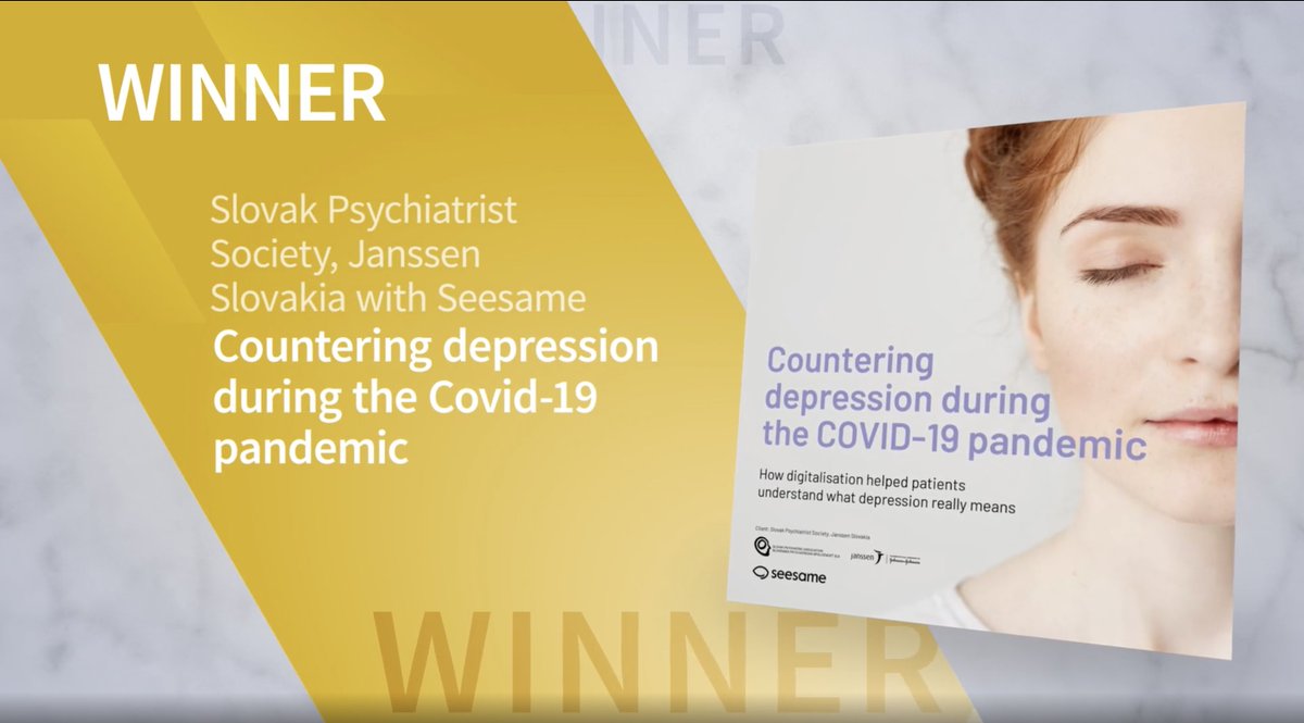 Provoke_News's tweet photo. #SABREAwards EMEA Winner: BEST IN AI/VIRTUAL REALITY/AUGMENTED REALITY/IMMERSIVE TECHNOLOGY : Countering depression during the Covid-19 pandemic —Slovak Psychiatrist Society, Janssen Slovakia with @SeesamePR https://t.co/PgZAgRVy7o