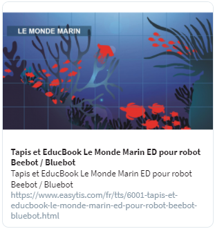 Easytis's tweet photo. Découvrez le tapis "Le Monde Marin" et son EducBook conçu pour robot Beebot/Bluebot ! @educationdigi
Il permet de sensibiliser les enfants à la préservation de l’écosystème marin 🌊
https://t.co/QxKpV7rCso
#numérique #programmation #codage #tapis #robotique https://t.co/1pwV62Py8w