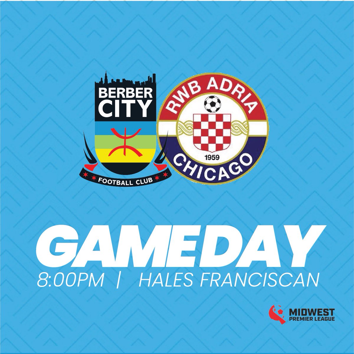 AWAY GAMEDAY! We’re on the road, for a short trip to Hales Franciscan for a match up with the division leaders <a href="/rwbadria/">RWB Adria Chicago</a> 💥 <a href="/midwestpl/">Midwest Premier League</a>