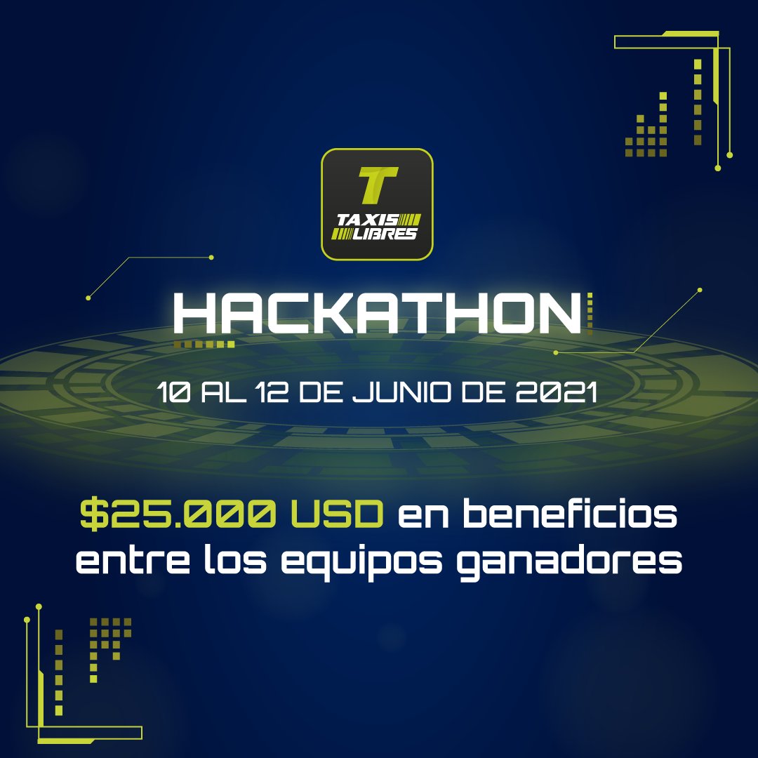 TaxisLibres4's tweet photo. Preparate para participar en la Hackathon de Taxis Libres!
Esta maratón de creación 100% virtual será de forma gratuita, motívate y se parte de la solución.
Conoce más en el siguiente link
https://t.co/tvtp1ewskY
#HackathonTaxisLibres #Hackathon #Virtual #TaxisLibres #Cali https://t.co/M6cJa6ZyaV