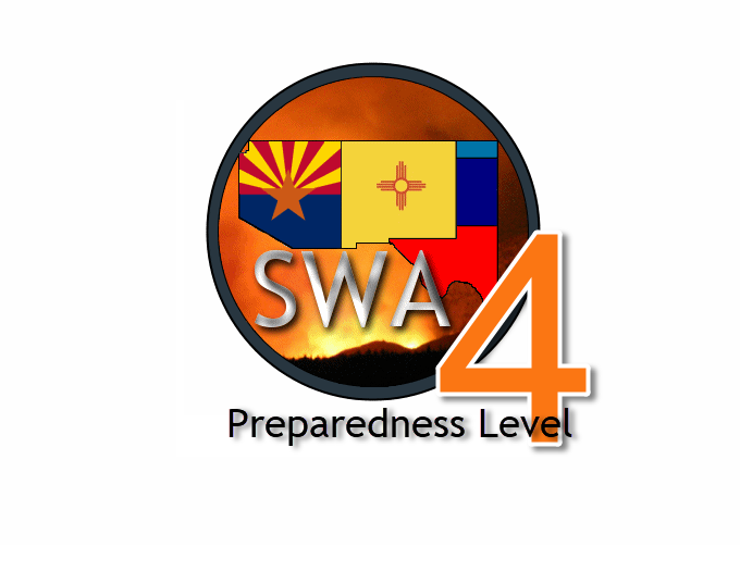 SWCC … effective immediately, 06/09/2021, the Southwest Area Preparedness Level is at 4 (PL-4).