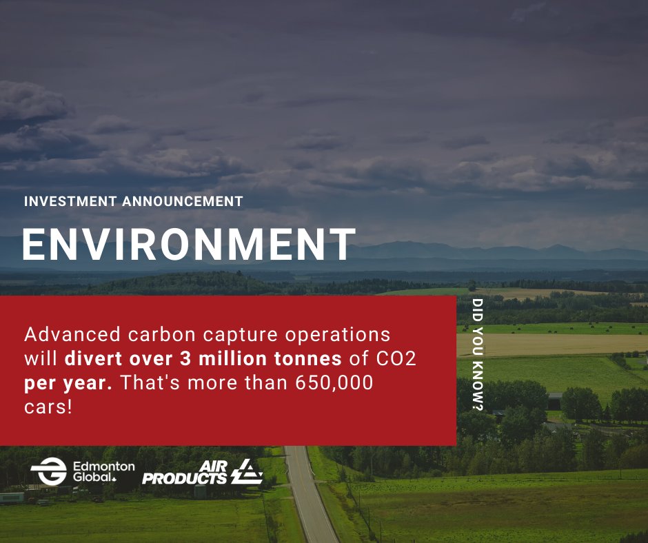 EdmontonGlobal's tweet photo. The #Edmonton region is accelerating the path to a low-carbon future! @AirProducts new net-zero hydrogen complex will radically transform how we fuel our communities as we lead the #cleanenergy transition. Check out these fun facts! ♻️🏭 https://t.co/HGIyBgGf3f