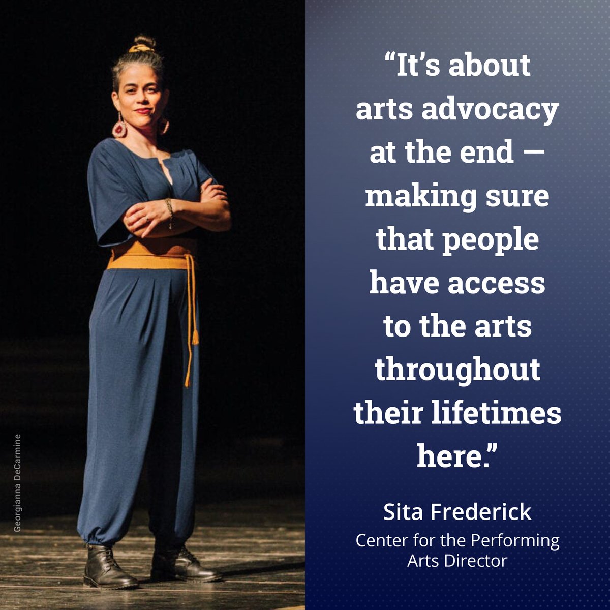 .<a href="/StateCollegeMag/">State College Magazine</a>'s June spotlight feature features our director, Sita Frederick!

You can read the Brave and Bold feature by @SarahRafacz at statecollegemagazine.com/articles/brave….

📸: Georgianna DeCarmine