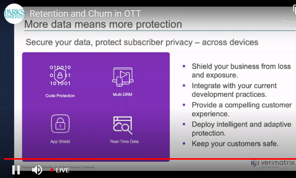MindiSue00's tweet photo. Protecting more than the content - @VerimatrixInc | #futurevideo21 #keynote #protectingthecontent #contentprotection #dataprotection #keepingcustomerssafe #privacy #codeprotection #appshield #realtimedata #multiDRM https://t.co/TQyeWW1Oop