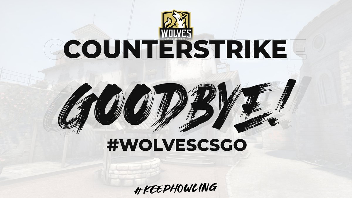 We are parting ways with #WolvesCSGO as the team wishes to pursue different options after the #99Liga relegation. This means there is no reason for us to be involved any longer this season. 

We still wish the team all the best for the relegation and their future!

#KeepHowling