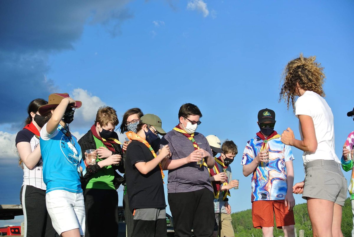 Had a great time with Kim and Terry from ERMA releasing salmon fry into the river! #scoutsdostuff #scoutscanada #nlscouts #getoutside
