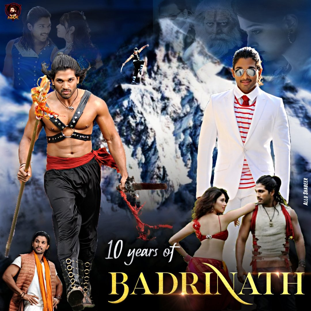 10 Years Of Icon Star Allu Arjun Power Packed Action Movie #Badrinath 🔥

#10YearsOfBadrinath Another Design From Our Side 😍🔥

Team @Alluboyzonline
Design @ALLUSHABEER1

#Pushpa | #AlluArjun @alluarjun || @tamannaahspeaks || @prakashraaj ||