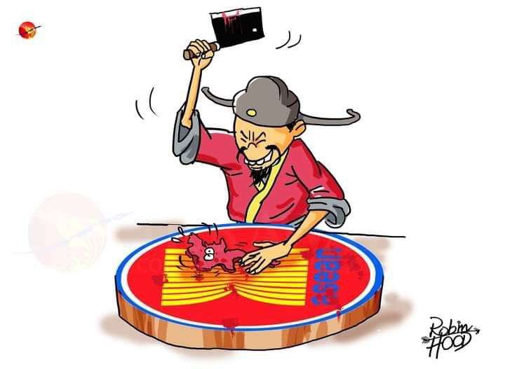 AuroraH2301's tweet photo. ASEAN fans the flame by the supporting of China. #milkteaallience #June9Coup https://t.co/A8NUUwOyv4