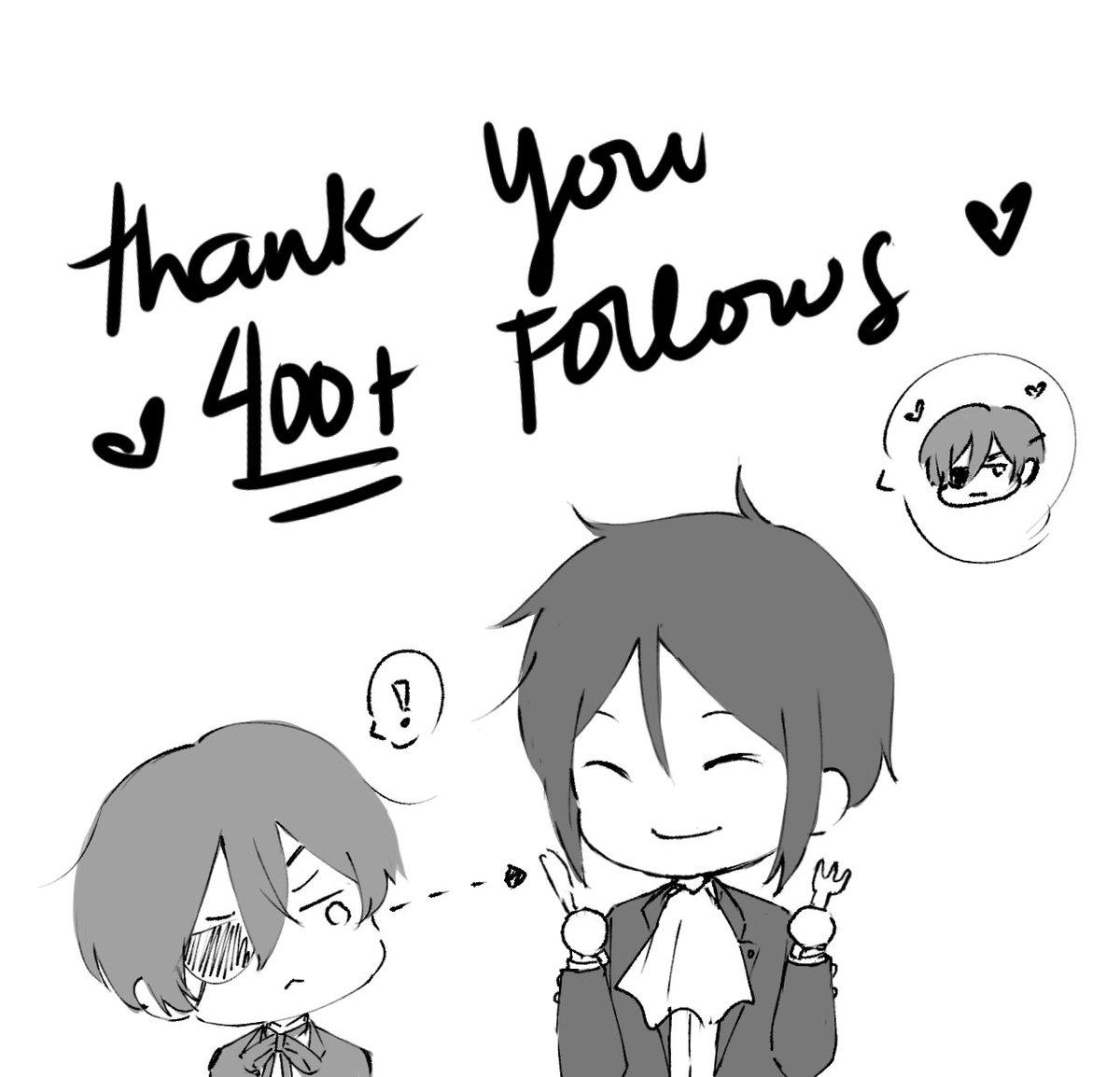I recently got 400+ followers!! Thank you!! I started my account last month and I'm very happy that people like my art!!!! I will work harder 🙏 🙇‍♀️ 