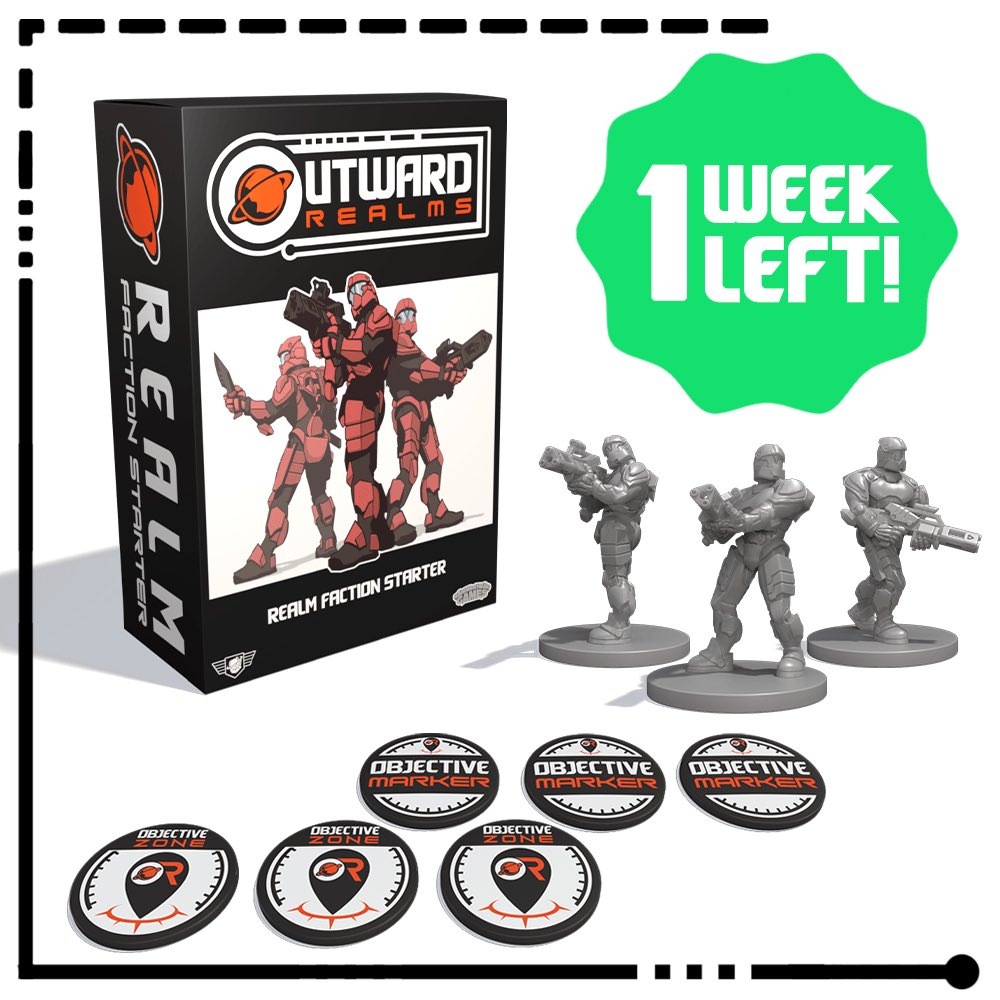 OutwardRealms's tweet photo. Faction Starters! Battle Forces! Individual Models! 

Check out https://t.co/olPqFYBkWW to see all pledge rewards. 

Thank you for the support you've shown over the course of our campaign. None of this would be possible without all of you. Let's finish strong, onward and outward! https://t.co/5Ixn6TrNTH