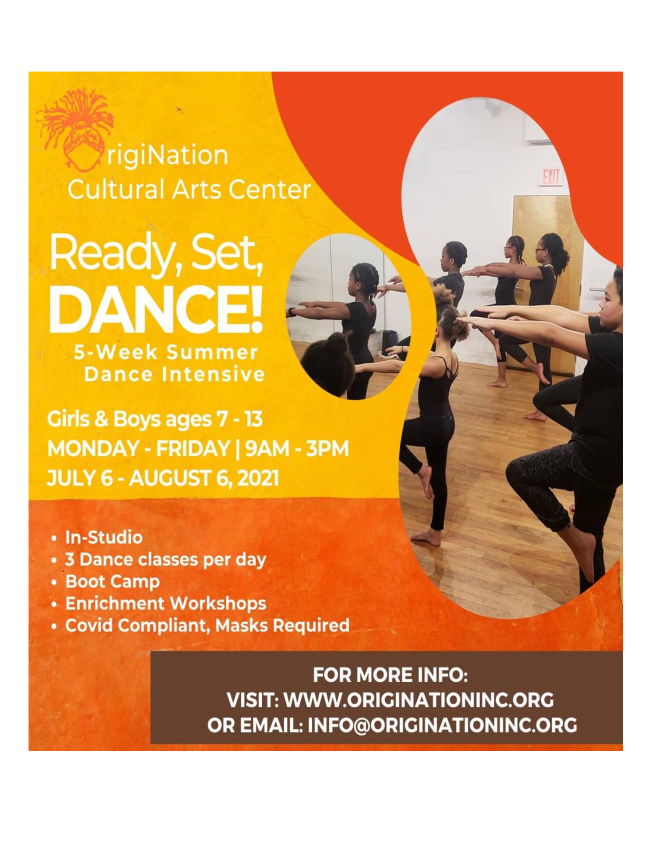 NEWS &amp; UPDATES FROM ORIGINATION CULTURAL ARTS CENTER #summer #dance #youth #arts #juneteenth conta.cc/3gg3Z8Q