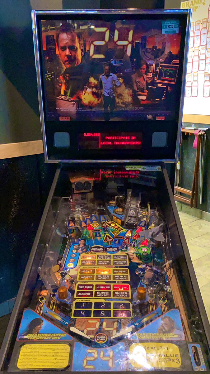 WHMII's tweet image. Awesome “24” themed pinball machine. We have to find jack bowwer!