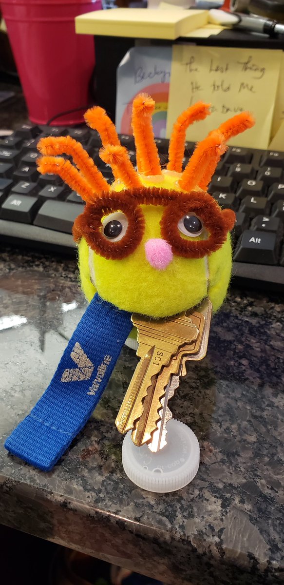 ;30-Check out my cute Father's Day Tennis Ball Keeper. Want to make your own? Join me Sat, 6/12 9:30-11:30 for this come and go craft. Children will personalize their own. Must have adult present. Please sign up at the library so we know how many tennis balls to prepare.