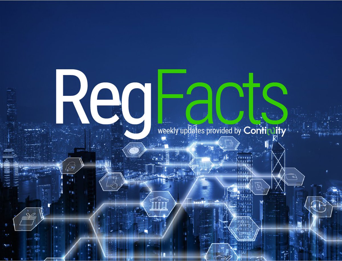This week's RegFacts: CFPB Issues Escrow Account and Electronic Fund Transfers FAQs; Federal Reserve Policy on Payment System Risk; Agencies Extend CRA Consideration for Activities Related to Hurricane Maria; And more! 
bit.ly/3pCCEBR