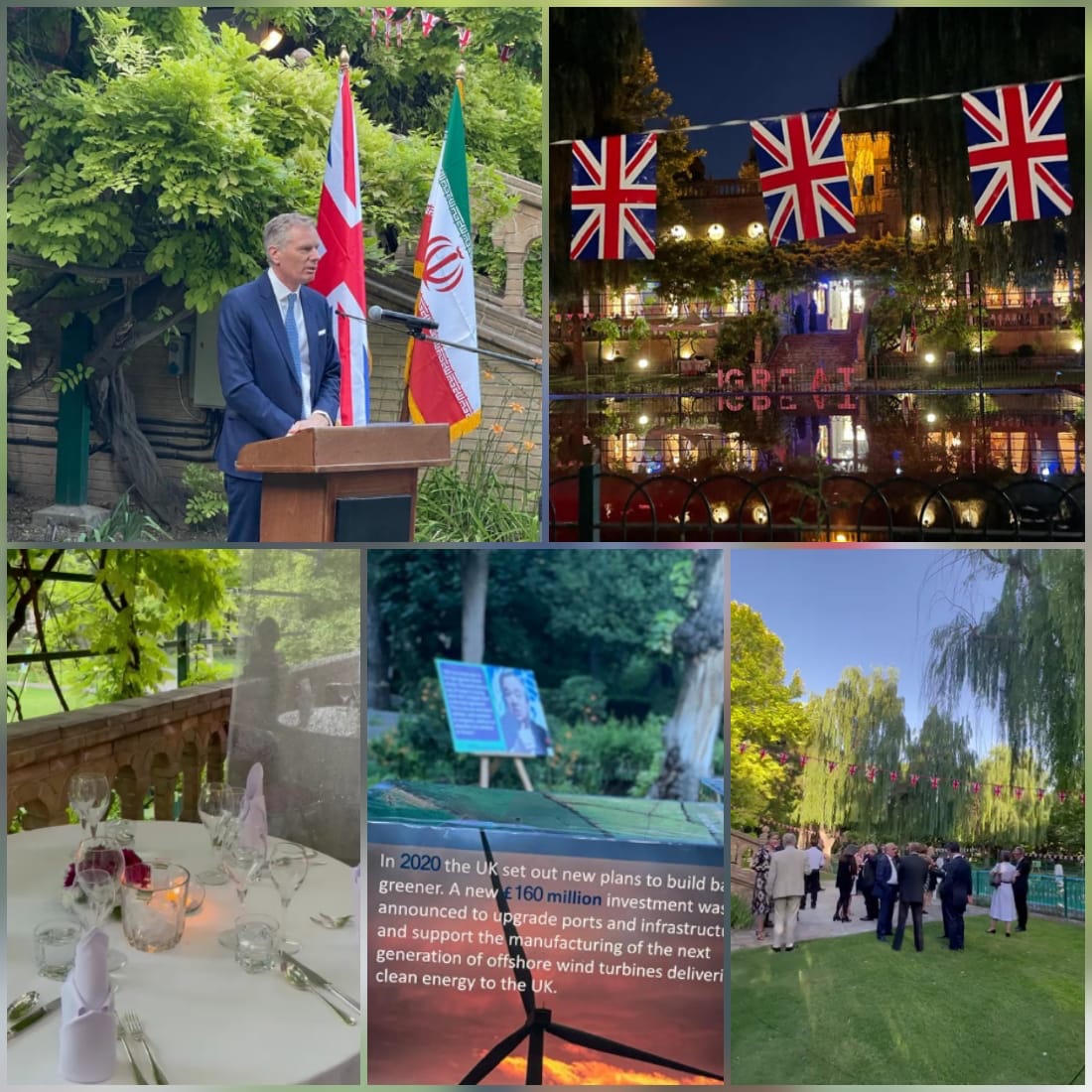 UKinIran's tweet image. در حالی که امسال به دلیل ویروس کرونا شرایط متفاوت بود ، ما خوشحالیم که دیروز توانستیم روز ملی بریتانیا را با جامعه دیپلماتیک و همکارانمان جشن بگیریم. 
🇬🇧