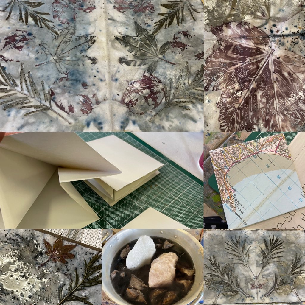 L_ParkerSmith's tweet image. Today I got creative at @cityplym as part of our staff wellbeing initiative! It was so good to take time out and refocus my energy. #artformentalhealth #nature #mapbook #MHawareness