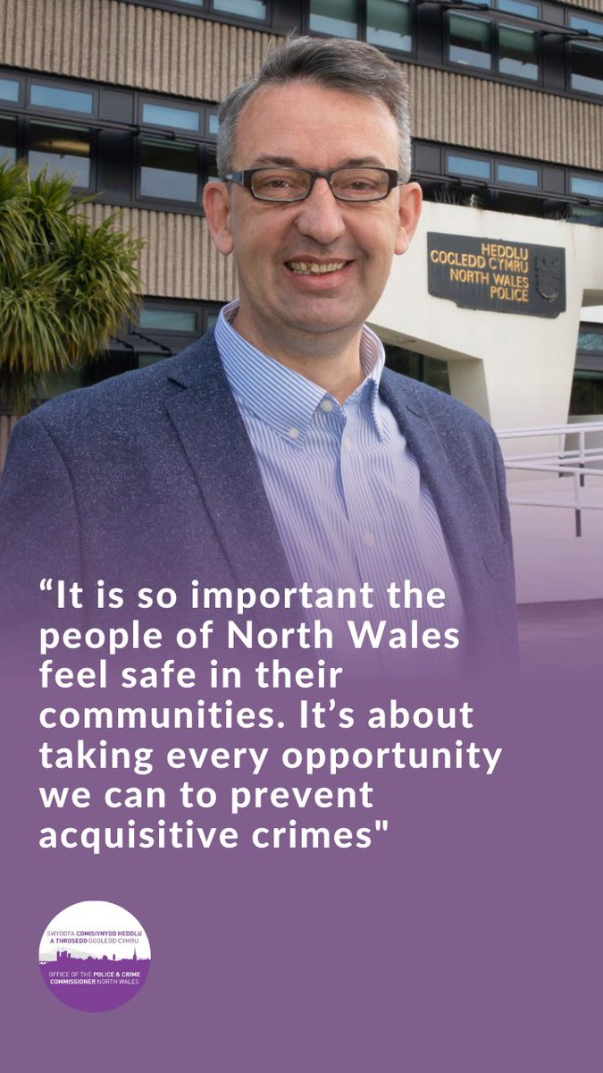 North Wales Police and Crime Commissioner Andy Dunbobbin has secured nearly £500,000 in extra funding to clamp down on burglaries, car crime and robberies in #ColwynBay and #Bangor. 🔗 northwales-pcc.gov.uk/en/News/Latest…