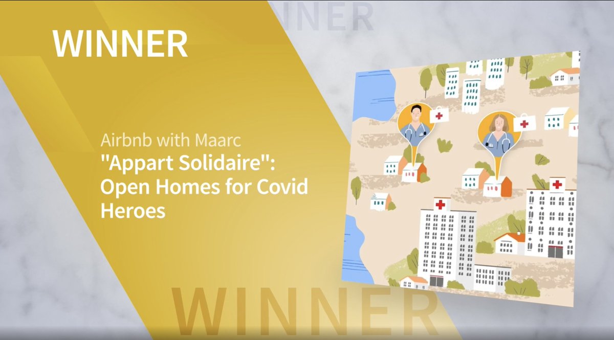 Provoke_News's tweet photo. #SABREAwards EMEA Winner: FRANCE : "Appart Solidaire": Open Homes for Covid Heroes — @Airbnb with Maarc https://t.co/4WRlVdURGI