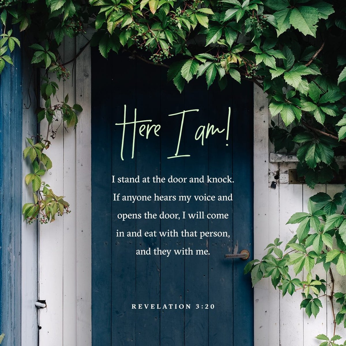 Throw the door wide open and invite Jesus in.  #gbni #seekserveandfollowchrist