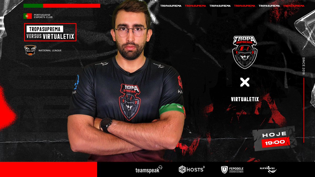 TropaSuprema's tweet photo. Hoje entramos em jogo na National League.
โฐ19H
๐ #Virtualetix
๐บ Infelizmente nรฃo haverรก stream
๐ซ๐ต๐น@CliarCS | ๐ต๐น@Cr1sti4n00 | ๐ต๐น@kikeeencs | ๐บ๐ฆ@ucra_ | ๐ต๐น@danibmacs
Coach: ๐ต๐น@az4zeLCS
Manager: ๐ต๐น@Azorcsgo https://t.co/pq9LiPCYzQ