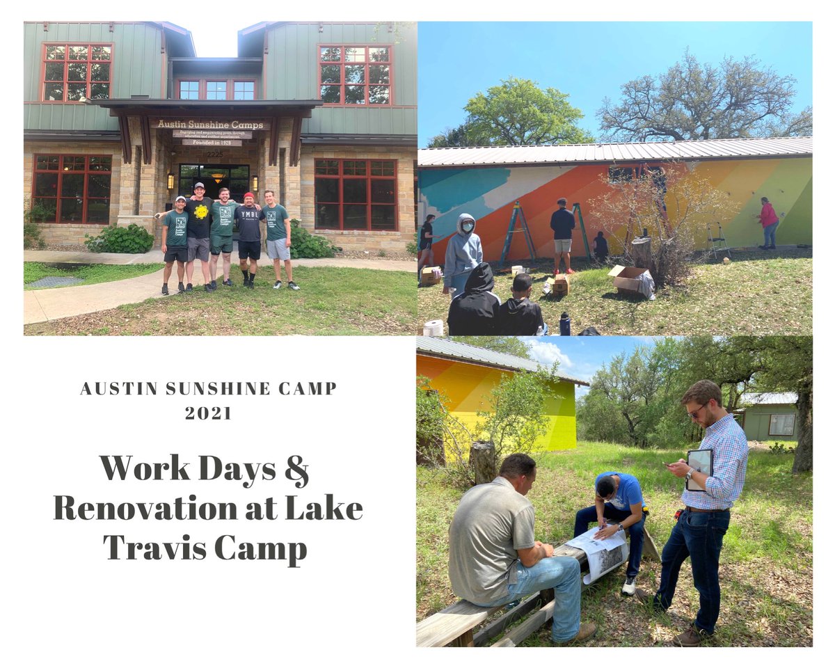 Shoutout to our amazing YMBL members who spend nights and weekends polishing up Austin Sunshine Camp and helping out on new projects for the visitors this summer!