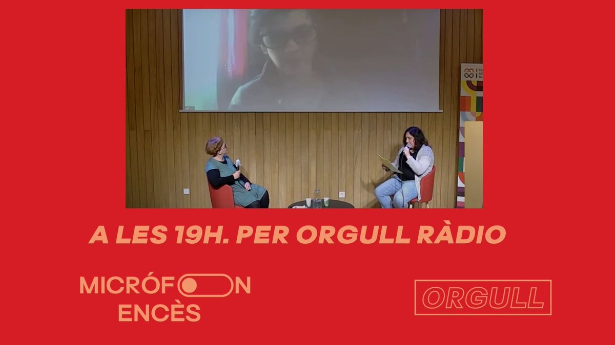 OrgullRadio's tweet photo. 🔴 DIRECTE
Comença #MicrofonEnces, un espai d'Orgull Ràdio destinat a escoltar xerrades que realitzen entitats o institucions 🎙️
Avui escoltarem una organitzada pel @BarcelonaLGTBI sota el nom "Dret al propi cos"
📻 Ara directe.orgullcat https://t.co/CoVACWJqCG