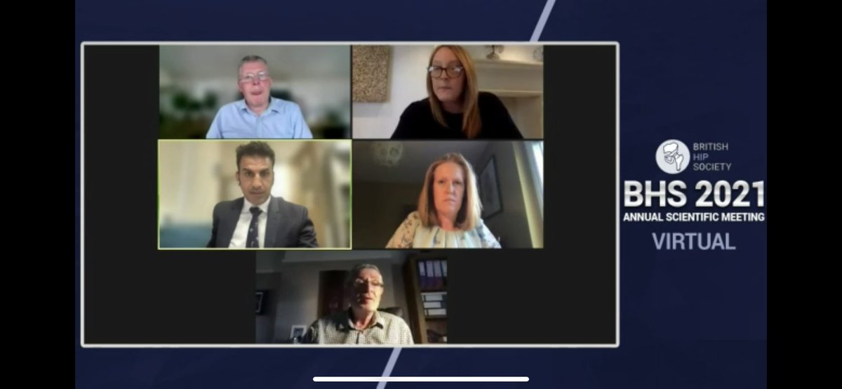 BritishHip's tweet photo. Finishing the day with a stimulating Emerging Hip Surgeons Forum hearing from some young hip surgeons and some older and wiser! #BHS2021 #lessonsforusall @alakas99 @guildfordhip @tonyclayson1 Grace White &amp; Martin Porter https://t.co/iCl460XEU4