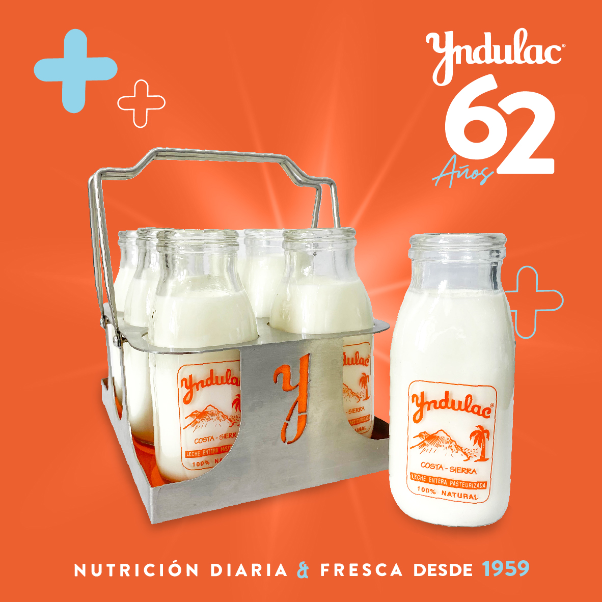 Hoy estamos de cumpleaños 🎉🎊vamos a celebrarlo juntos 🎁✨. Se vienen grandes sorpresas. ¿Qué recuerdos les trae esta foto?.  62 años nutriendo al Ecuador. #Indulac #MuchaLeche