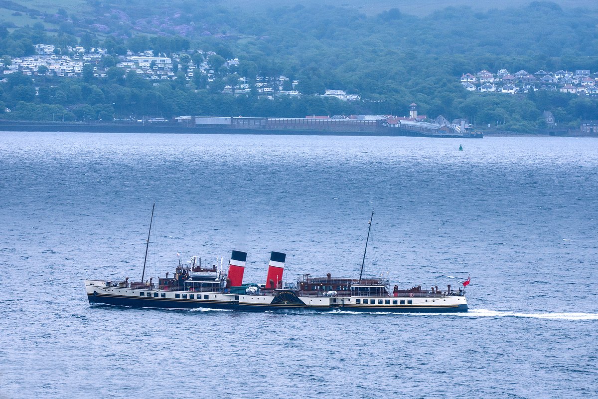 PS Waverley out on the Clyde today on what looks like more sea trials ahead of potentially starting up with passengers later this month. It must be summer with PS Waverley back. #pswaverley #waverley #paddlesteamer @PS_Waverley