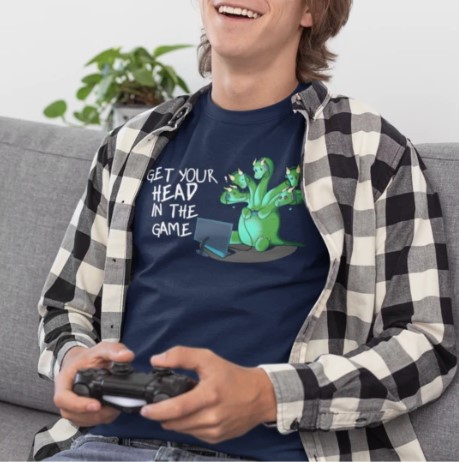 TeeRexTee1's tweet photo. Happy Wednesday!  It's time to get your 'head in the game' to finish up the work week....err...ehmmm...yeeeaaaaah...that's what we mean! 😉 😁

 #teerextee #june #gamer #headinthegamer #hydra #cute #fun  #geeky #nerdy #geeklifestyle #nerdlifestyle #geekylifestyle #nerdylifestyle https://t.co/tzwR6rBD4O