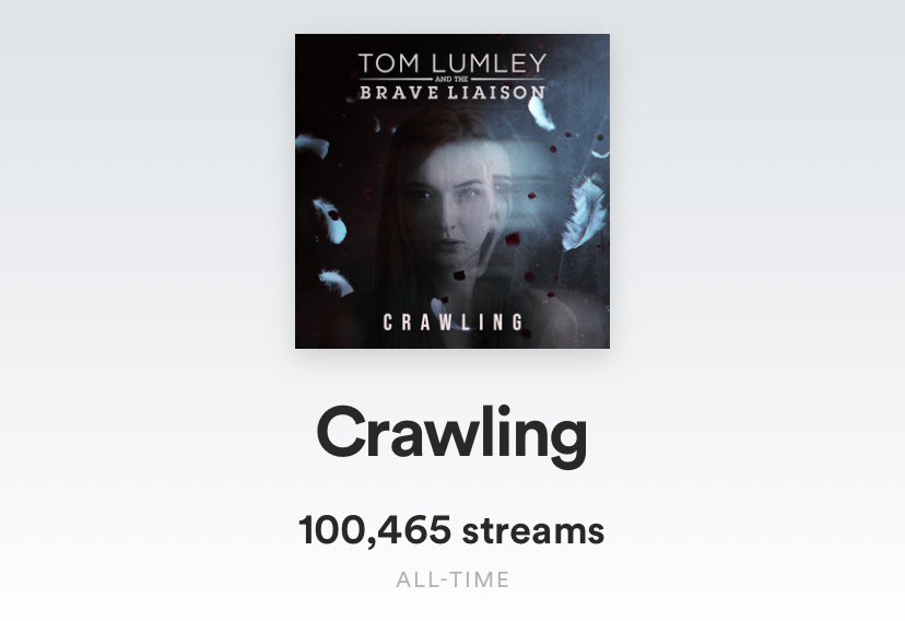 100 THOUSAND STREAMS HA HA HA. That’s such an insane number. 🤣 We are stoked to say Crawling has become our first song to reach the 100k milestone on <a href="/Spotify/">Spotify</a>. This wouldn’t have happened without all your streams and shares, thank you for supporting this band! 🙌🏼