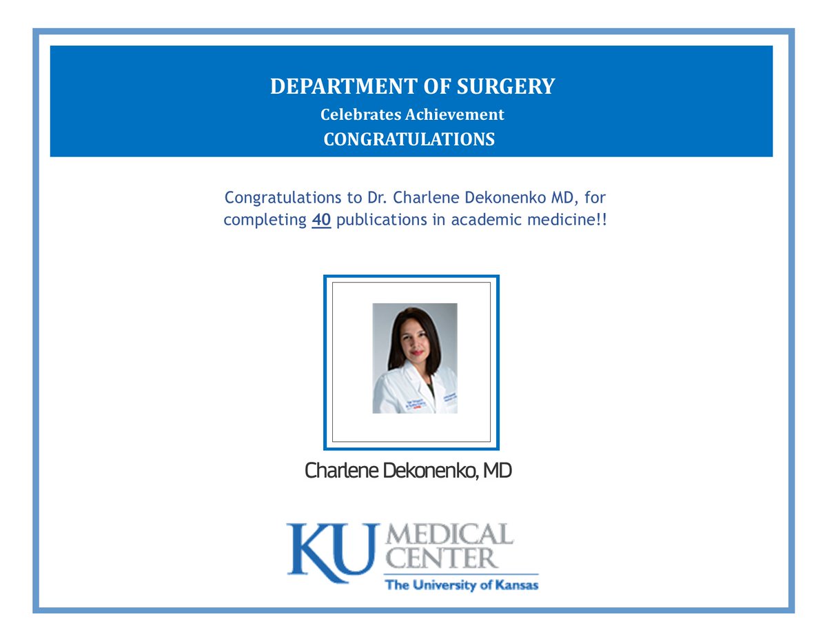 KU Dept. of Surgery (@ku_surgery) on Twitter photo  KU Dept. of Surgery (@ku_surgery) on Twitter photo