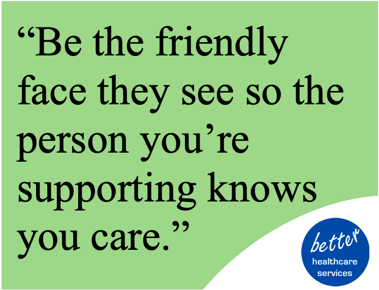 BetterHC's tweet photo. With this being Carers' Week, we thought we'd bring you a quote from one of our carers, Louisa. Such a lovely sentiment - and so true. 
If you've been thinking about a career in care you can read Louisa's story here: https://t.co/IaHV5a5AgW
#CarersWeek2021 https://t.co/eHeME2la7F