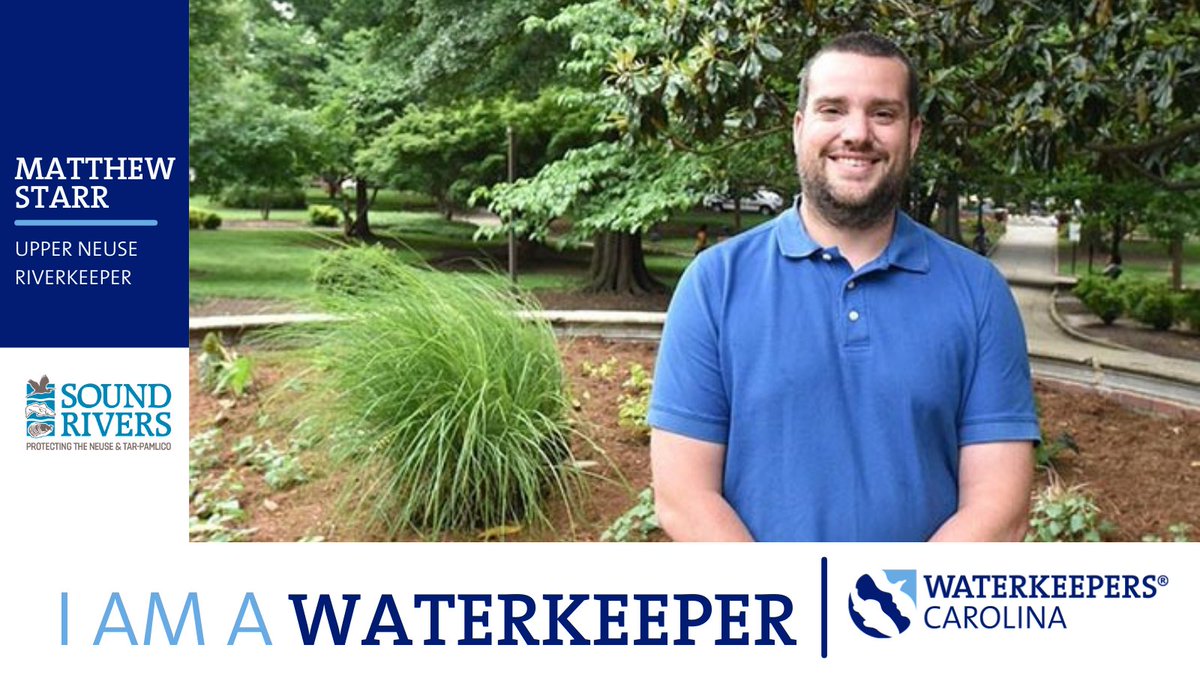WaterkeepersNC's tweet photo. Matthew Star has been the Upper Neuse Riverkeeper since 2013. He championed key stormwater initiatives that protect the environment and Raleigh residents. Meet Matthew > https://t.co/agoBlb9w1L @SoundRiversNC 

#WaterkeeperWednesday #ProtectOurWater #Waterkeepers https://t.co/j5i6lzSoCT
