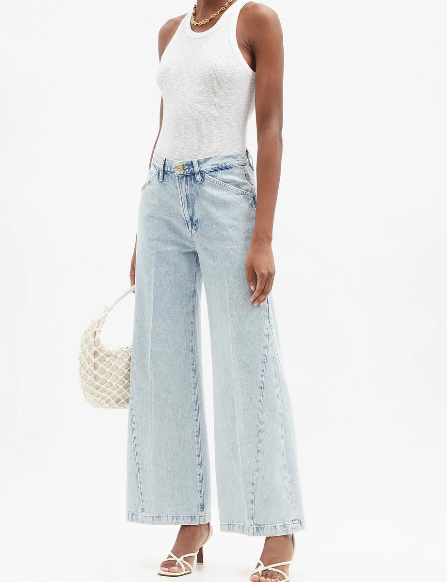 Frame – Le Baggy Palazzo Wide Leg Jeans   
  
#denim #jeans #bestdenim #denimguide #BDG
 
Denim news via @denimology denimology.com/2021/05/frame-…