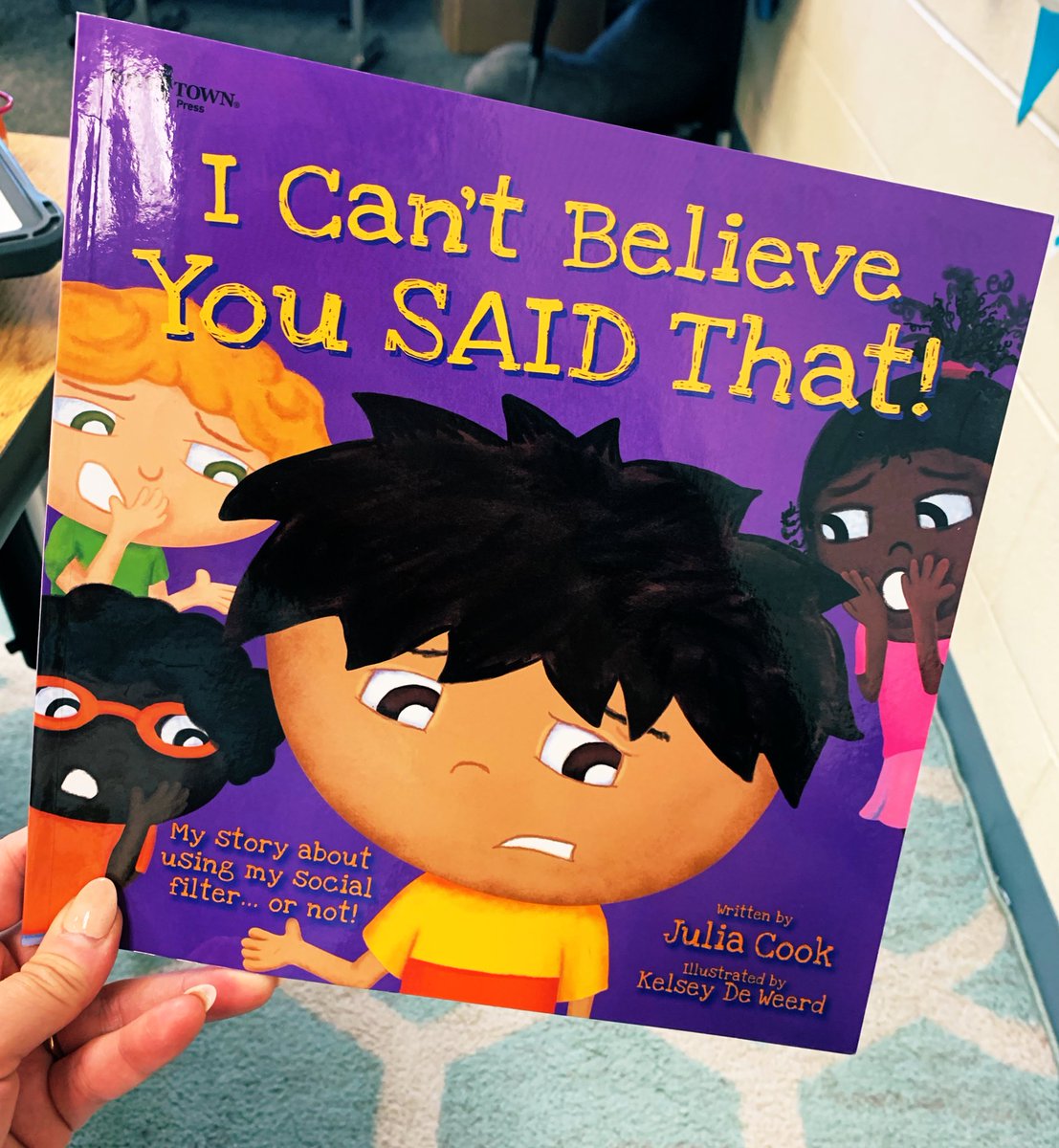 3rdPriest's tweet photo. Great #ReadAloud for kids about having a social filter! 🗣💬💜 https://t.co/MjPpmV1vwX
