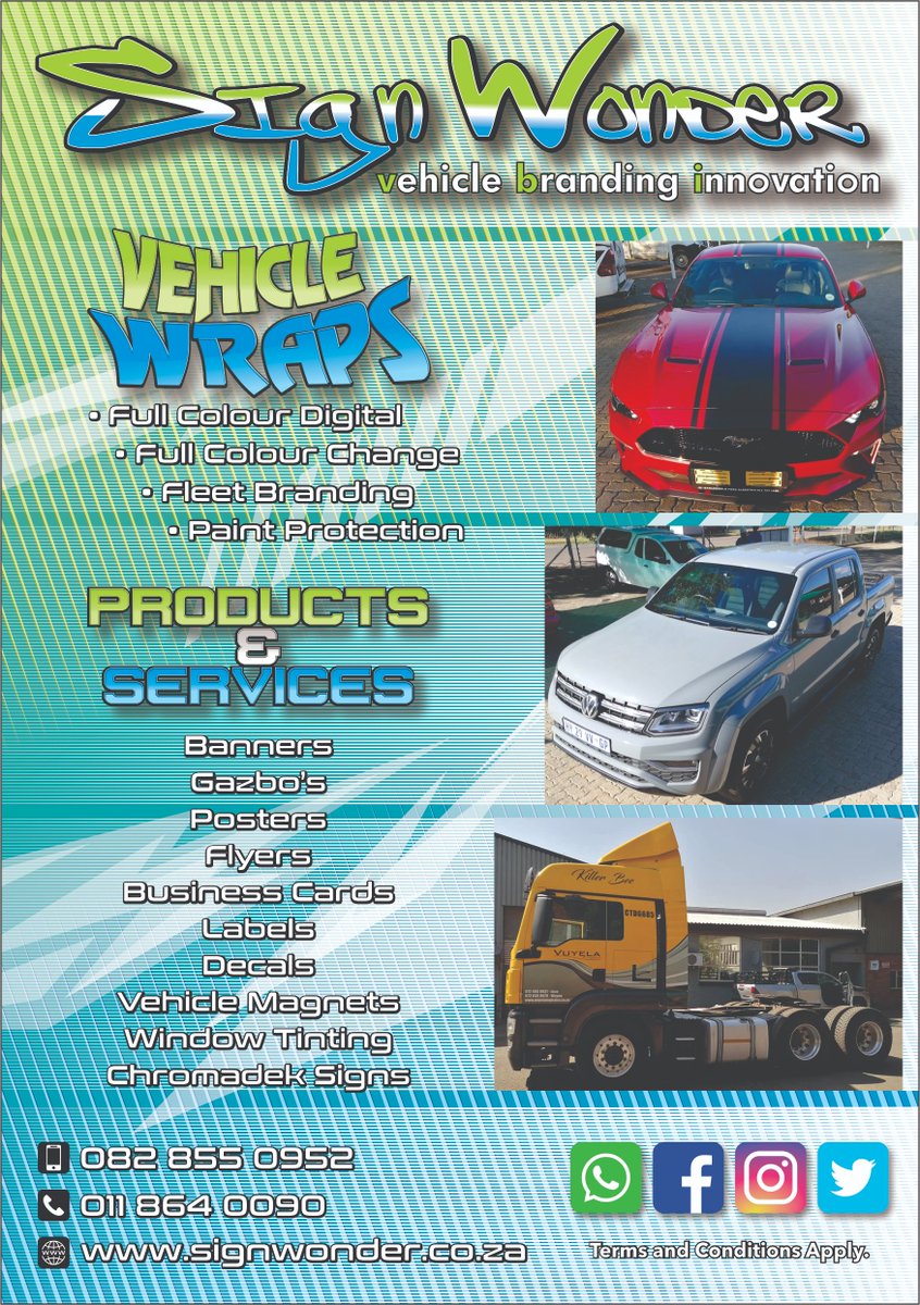 SignWonder's tweet photo. Let us brand your vehicles or let us change the colour of your car, we do it #fullwrap #customdesigns #colourchange #carbranding #amazingvehiclewraps #halfwraps #fleetbranding We will help you with the design to make an impact. #getnoticed #impactwraps #carwraps #ppf #brandIT https://t.co/P0VjzxStzt