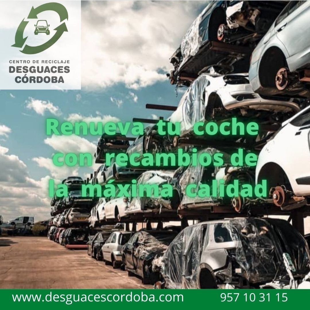 desgcordoba's tweet image. ¡Es hora de renovar tu coche! Recambios de máxima calidad en #desguacescordoba