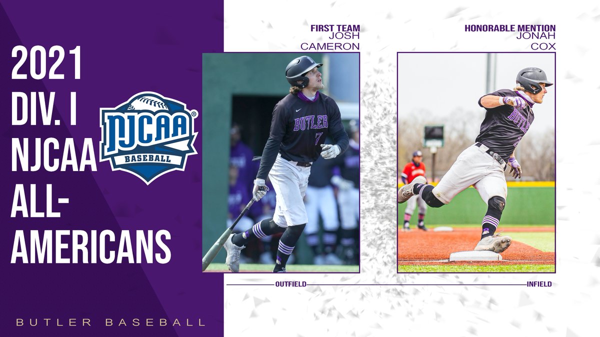 ⚾️𝐀𝐋𝐋-𝐀𝐌𝐄𝐑𝐈𝐂𝐀𝐍𝐒🇺🇸

Congratulations to @44jcameron &amp; <a href="/JonahCox02/">Jonah Cox</a> for earning <a href="/NJCAABaseball/">NJCAA Baseball</a> Div. I All-American honors!

🔗- bit.ly/3cwsoWx

#RollGrizz | <a href="/Buco_Baseball/">Butler Baseball</a>