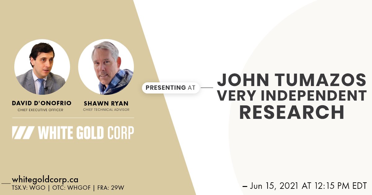 Join <a href="/JohnTumazos/">John C. Tumazos</a> of Very Independent Research as he sits down with $WGO.V CTA, Shawn Ryan, and CEO, David D'Onofrio on June 15th at 12:15 pm EST.

They will be discussing plans for the upcoming 2021 season, and more, in this exciting chat: bit.ly/3xanSFi

$WHGOF #29W