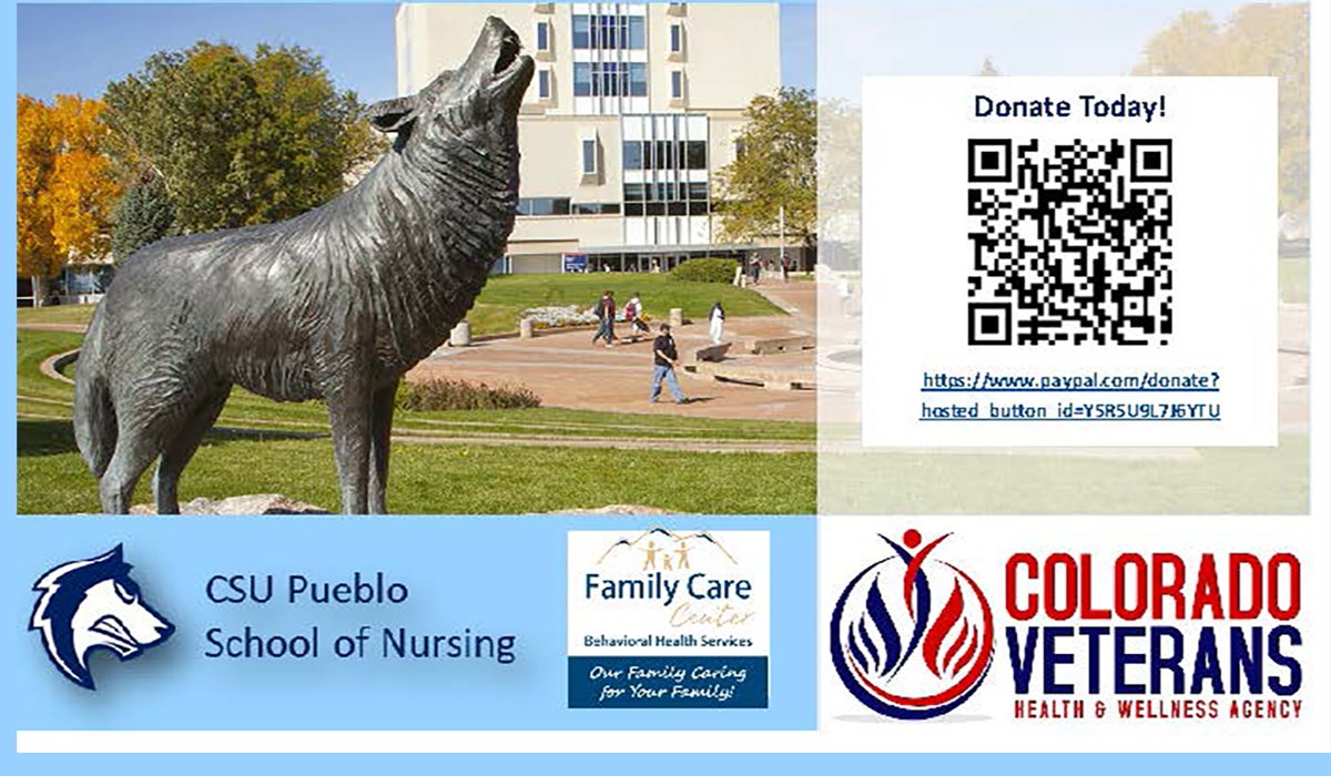 CSUPueblo's tweet image. Join the Nursing program for a #StepsForVets Virtual 5K June 19-20 to raise awareness for Mental Health among Vets 
 csupueblo.edu/news/2021/nurs…