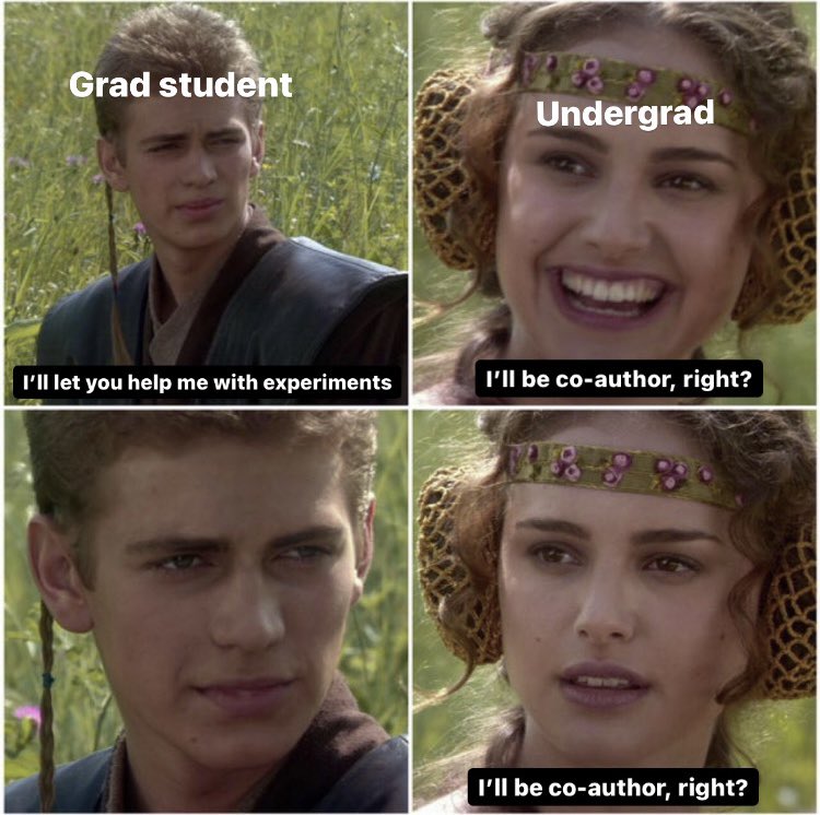 Put undergrads and technicians on your papers FFS 👏🏽
