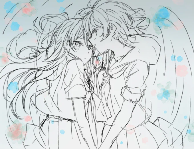 今日のようりこ⚓️🌸💕
下書きもいい雰囲気❤️

明日も仕事頑張りましょう✨ 