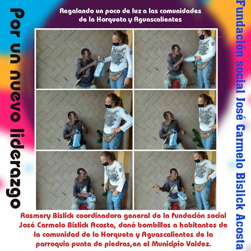 FundacionJCBA's tweet photo. Rosmery Bislick @BislickRosmery regalando un poco de luz a las comunidades de  la Horqueta y Aguascalientes, en la parroquia punta de piedras, Municipio Valdez, estado Sucre. @NicolasMaduro @HAbreuMRT @dcabellor @DavidTupamaro https://t.co/ZIeEDn1SKo