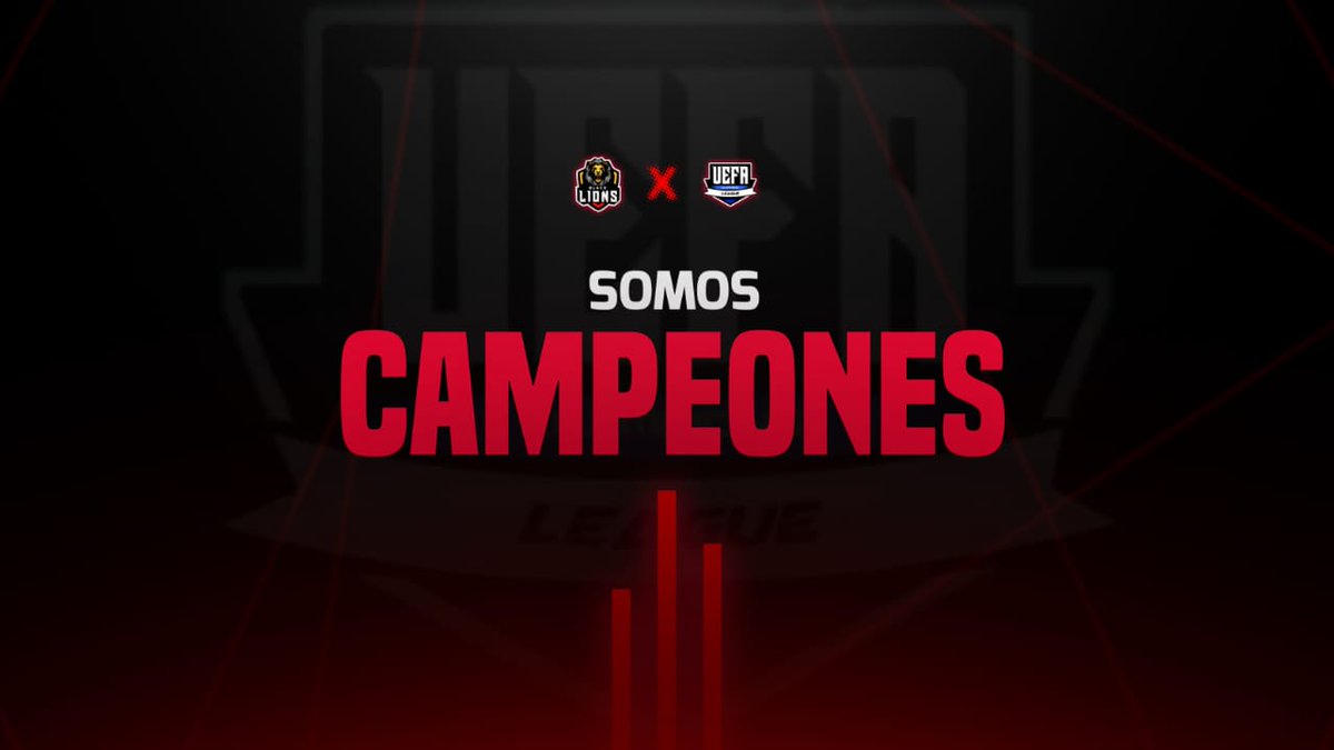 SOMOS CAMPEONES!!!🏆🥇
-En nuestro último mes como equipo competitivo de CR logramos alzar nuestro campeonato número 21 en una Importante liga como @UefaClash  , daremos todo este último mes para irnos por lo más alto , se agradece el apoyo de todos a lo largo de este Tiempo 🦁🖤