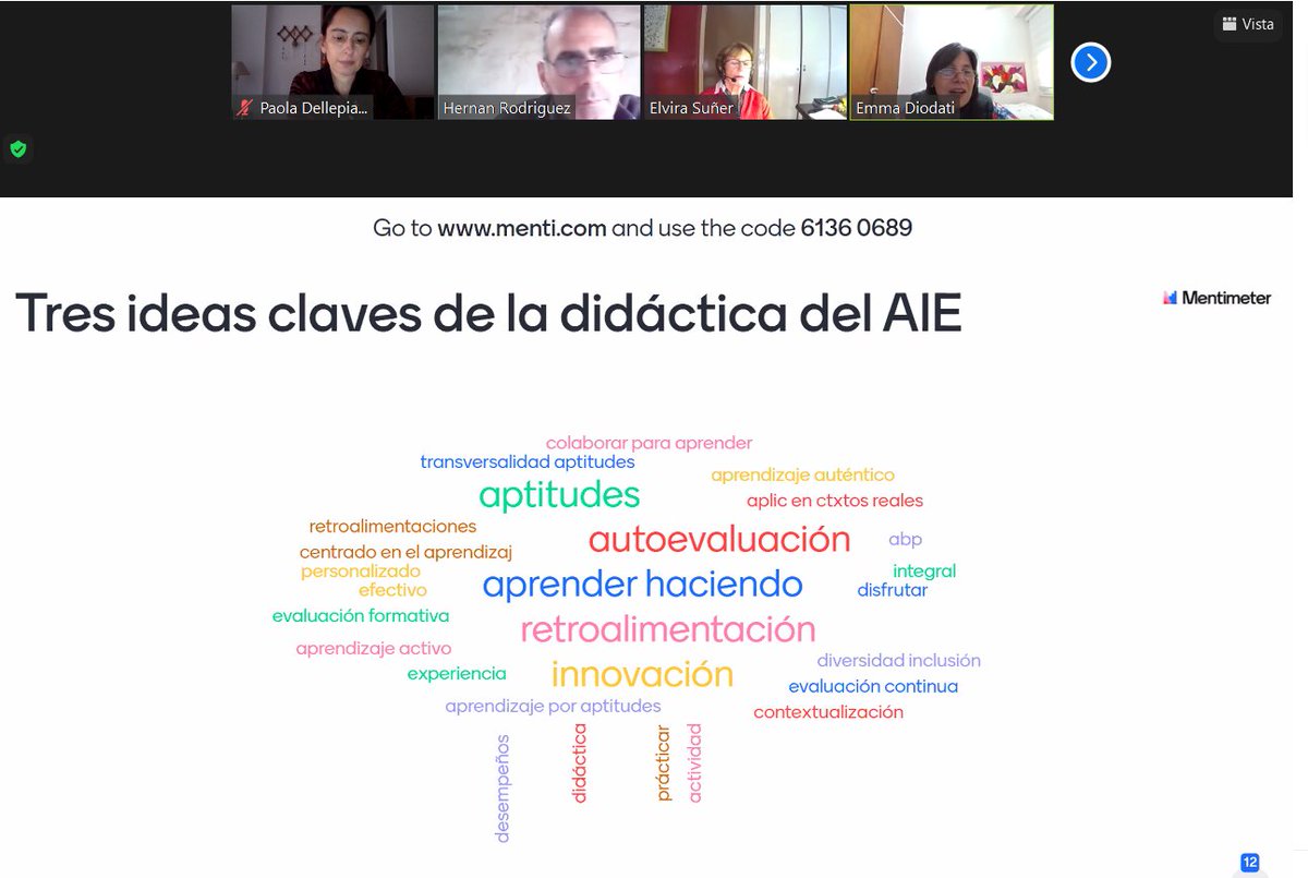 paoladel's tweet photo. Reflexionando en #modeloAIE #claves para la formación docente @ucaeducacionAR https://t.co/LaDSMRsKem