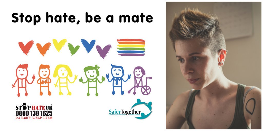 MyWakefield's tweet photo. Homophobic hate hurts

If you’ve seen or experienced hate directed at someone because of their sexual orientation, please report it

It is a criminal offence and your report will be taken seriously

https://t.co/WM7EILBzFA

#StopHateBeAMate https://t.co/7jNk7d8KPj