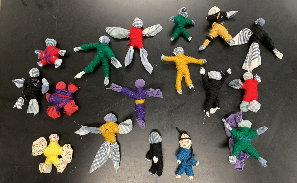 Last art work for you the year. Final round of African Wrap Dolls. <a href="/GlobalArtsPlus/">Global Arts Plus</a> <a href="/SPFE28/">SPFE Local 28</a>